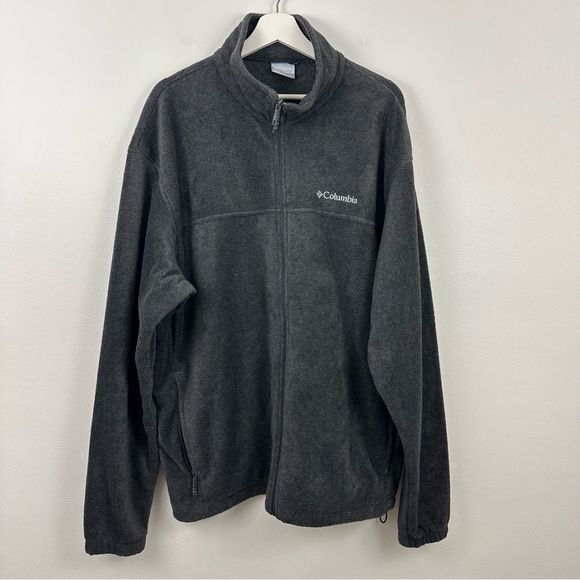 Columbia Men’s Fleece Grey Zip Up Jacket Size XXL - Picture 1 of 5